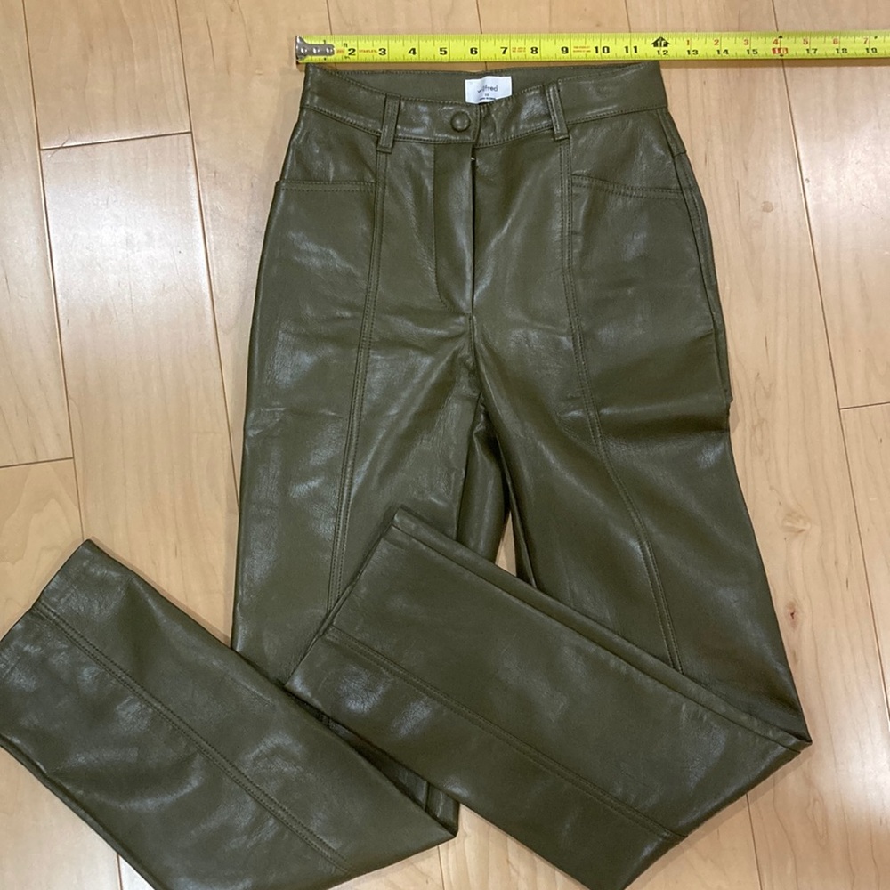 Aritzia rebel pants leather